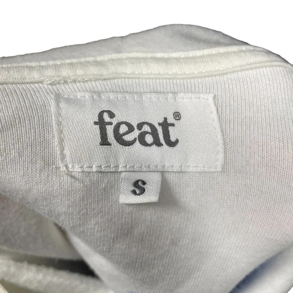 FEAT BlanketBlend Tie Dye Americana Red White‎ Blue Unisex Men's Hoodie Small - Picture 7 of 9